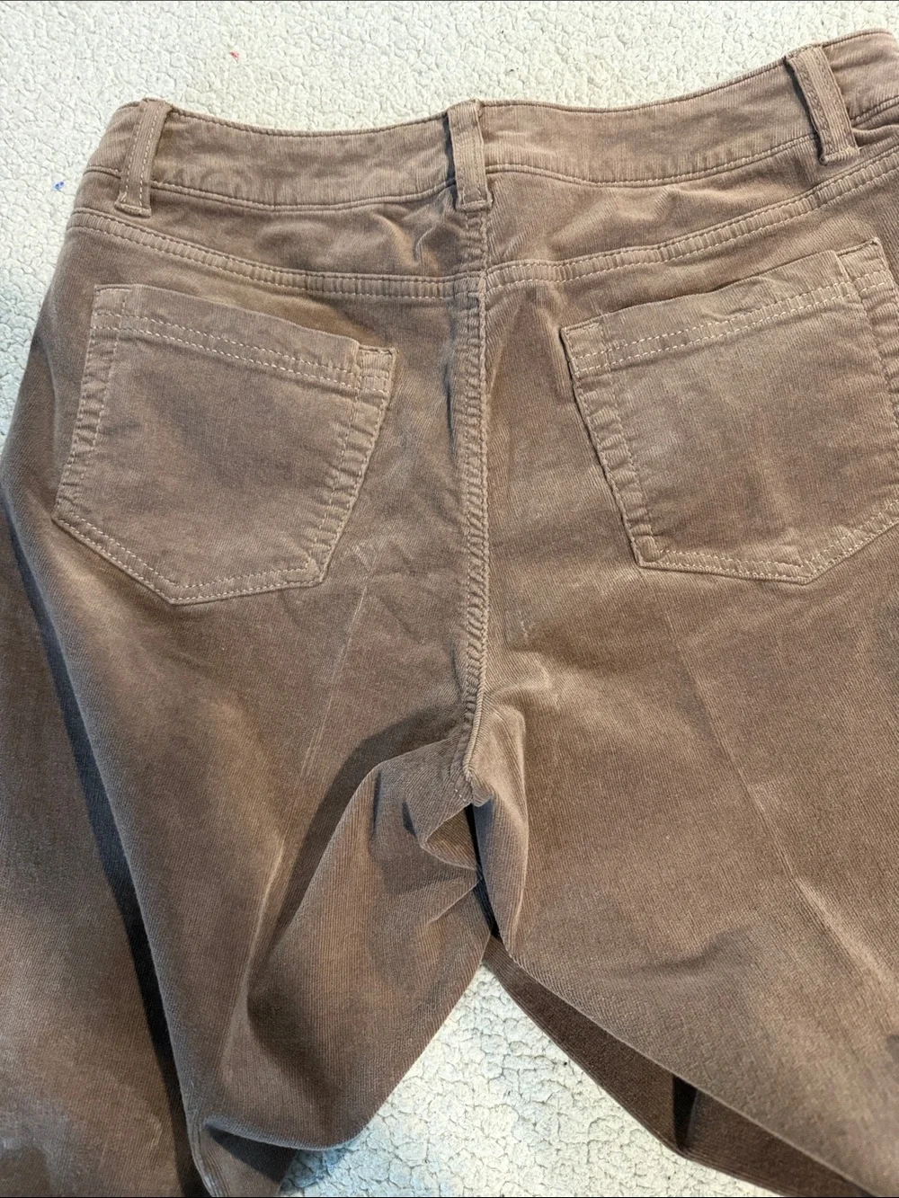 croft & barrow Brown Stretch Straight Leg Corduroy Pants
